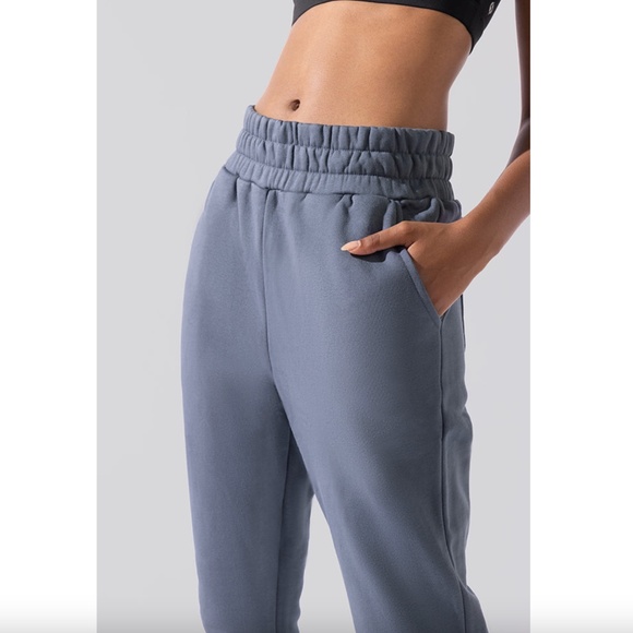 POPFLEX Cloud Rollover Sweatpant Denim Blue, Small - Picture 3 of 9